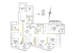 3-к квартира, вторичка, 110м2, 4/8 этаж