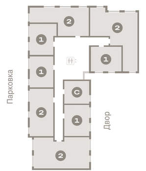 1-к квартира, вторичка, 37м2, 8/9 этаж