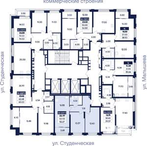 2-к квартира, вторичка, 52м2, 12/31 этаж