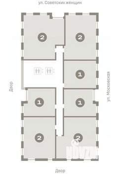 1-к квартира, вторичка, 52м2, 15/17 этаж