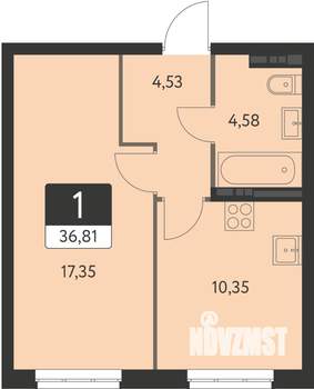 1-к квартира, вторичка, 36м2, 5/31 этаж