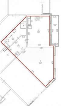 1-к квартира, вторичка, 40м2, 20/22 этаж