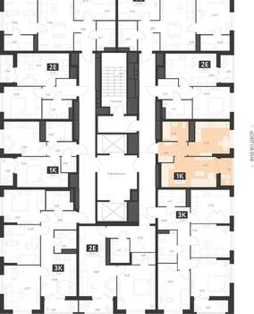 1-к квартира, вторичка, 36м2, 17/25 этаж