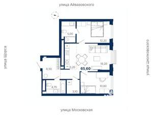 2-к квартира, вторичка, 66м2, 4/29 этаж