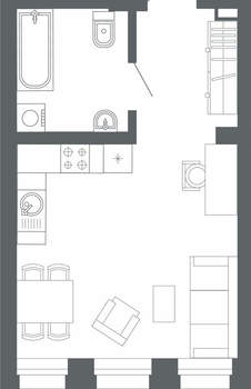 1-к квартира, вторичка, 31м2, 4/24 этаж