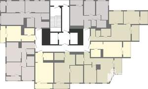 1-к квартира, строящийся дом, 41м2, 17/19 этаж