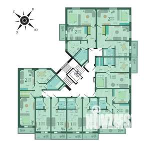 1-к квартира, сданный дом, 45м2, 8/9 этаж