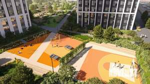 2-к квартира, строящийся дом, 57м2, 22/30 этаж