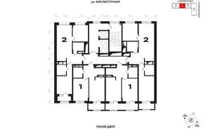 1-к квартира, вторичка, 44м2, 13/25 этаж