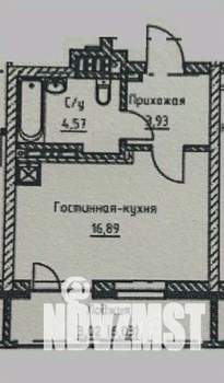 Студия квартира, вторичка, 28м2, 9/25 этаж
