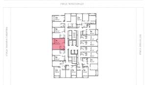 1-к квартира, вторичка, 40м2, 19/25 этаж