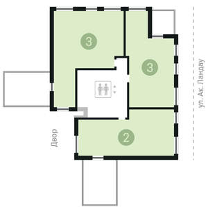 3-к квартира, вторичка, 122м2, 7/9 этаж