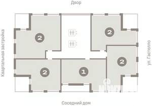 1-к квартира, вторичка, 61м2, 15/16 этаж