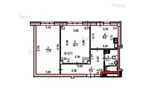 2-к квартира, вторичка, 58м2, 8/8 этаж